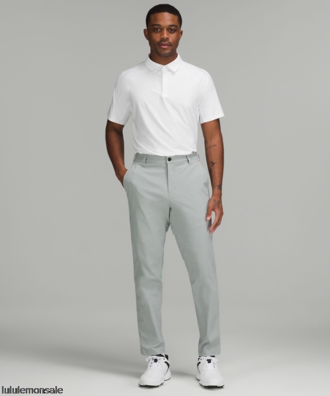 Lululemon Verkauf DELULU747 | Stretch Golf Poloshirt Weiß